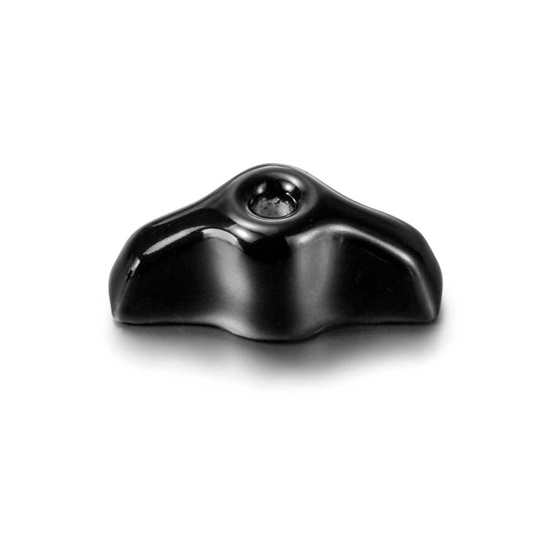 LAZO PORCELANA RETRO NEGRA FONTINI