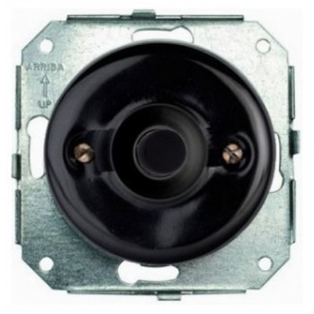 SALIDA DE CABLES DE PORCELANA NEGRA. FONTINI COLONIAL