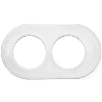 Marco Doble de Empotrar Porcelana Blanca Fontini DO