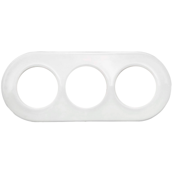 Marco Doble de Empotrar Porcelana Blanca Fontini DO