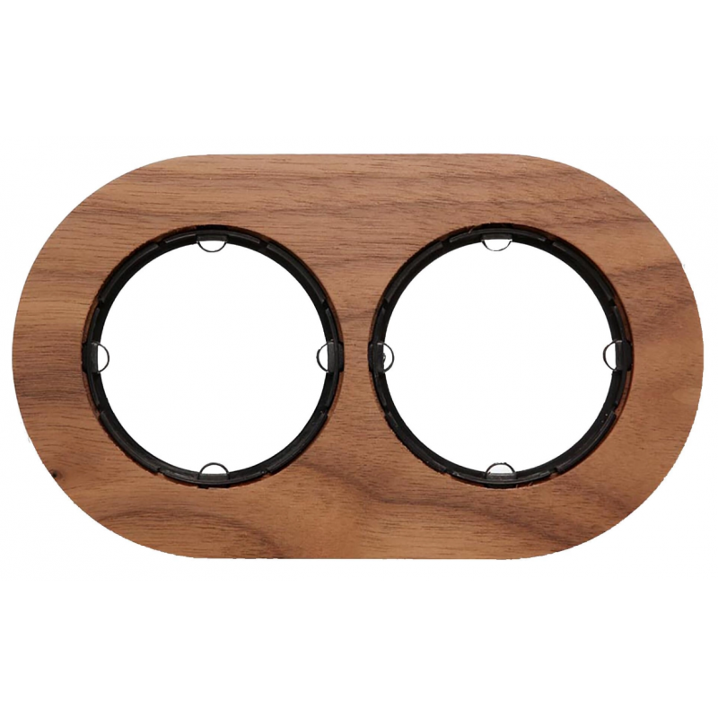 Marco Doble de Empotrar Nogal Fontini DO