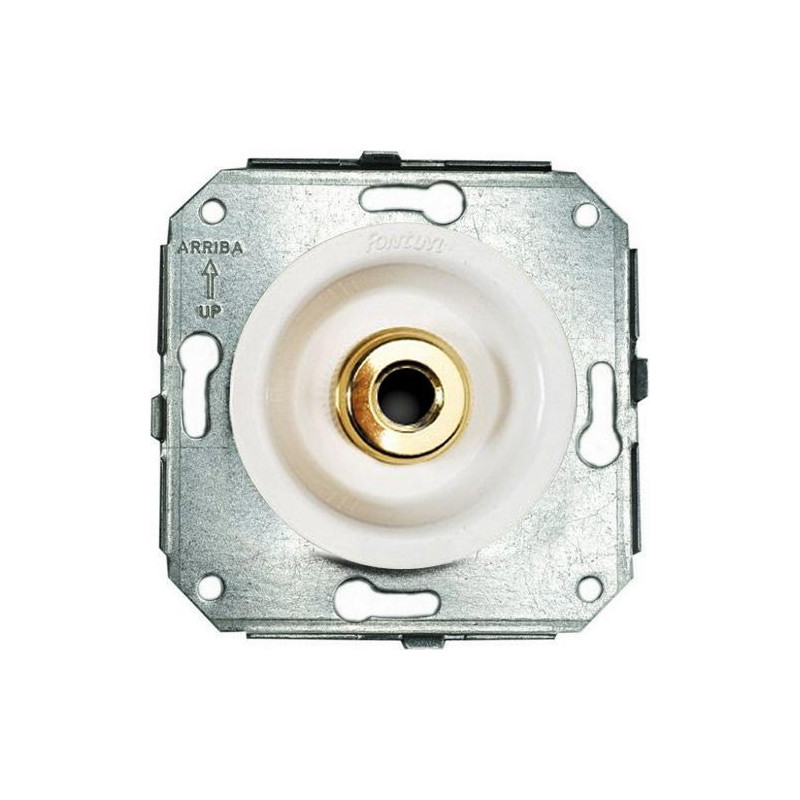 SALIDA DE CABLES DORADO/BLANCO. SERIES VENEZIA