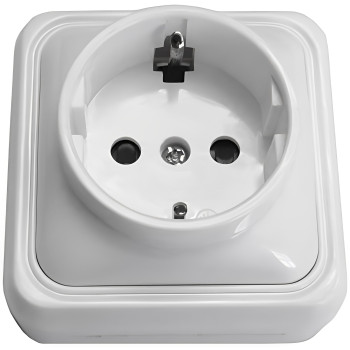 BASE ENCHUFE DE SUPERFICIE SCHUKO 10A/16A