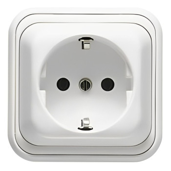 BASE ENCHUFE DE SUPERFICIE SCHUKO 10A/16A