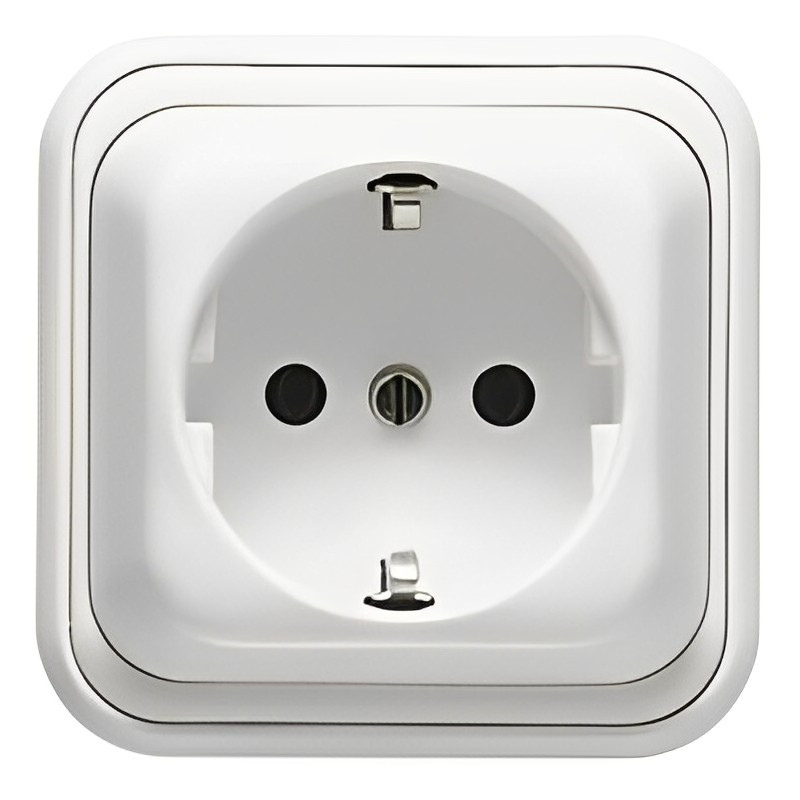 BASE ENCHUFE DE SUPERFICIE SCHUKO 10A/16A