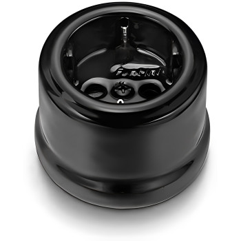 BASE ENCHUFE SCHUKO PORCELANA NEGRA