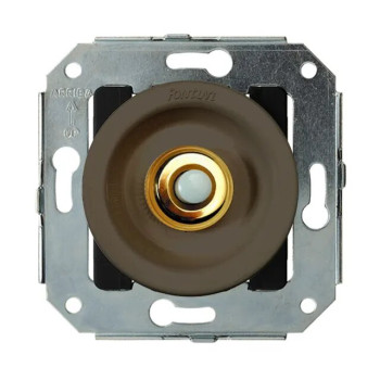 PULSADOR 10A. 250V. DORADO/MARRON FONTINI VENEZIA