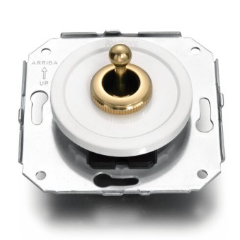 CONMUTADOR SIMPLE, ROCKING DORADO