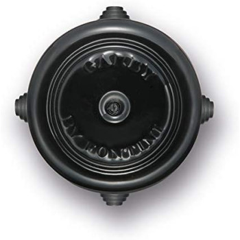 CAJA DE EMPALMES FONTINI DE PORCELANA NEGRA PARA CABLE O TUBO. DIAMETRO 118MM. 30401272