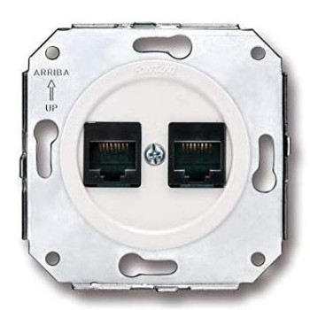 TOMA DOBLE DE INFORMATICA RJ45. SERIES VENEZIA