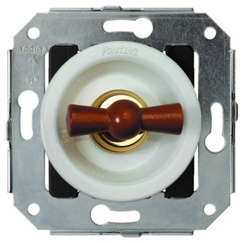 CONMUTADOR SIMPLE, LAZO DE MADERA