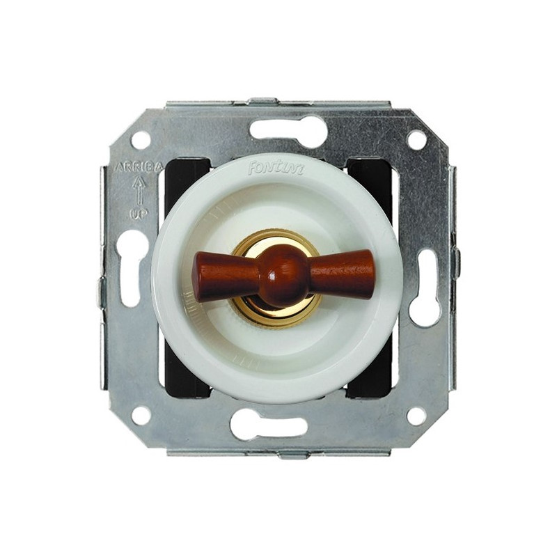 CONMUTADOR SIMPLE, LAZO DE MADERA