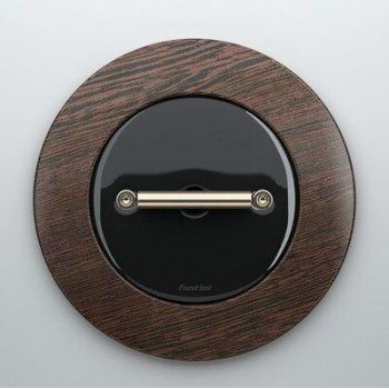 Marco Simple de Madera Haya Oscurecida de Superficie Blanco Fontini DO