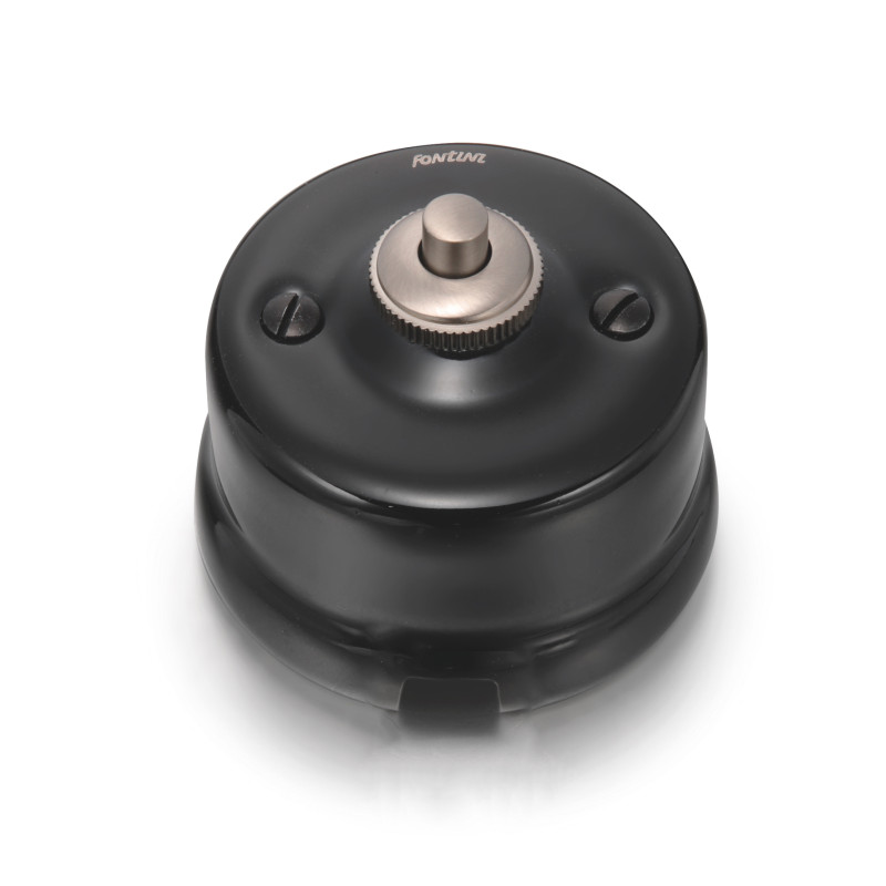 PULSADOR 10A 250V PORCELANA NEGRA FON30312272