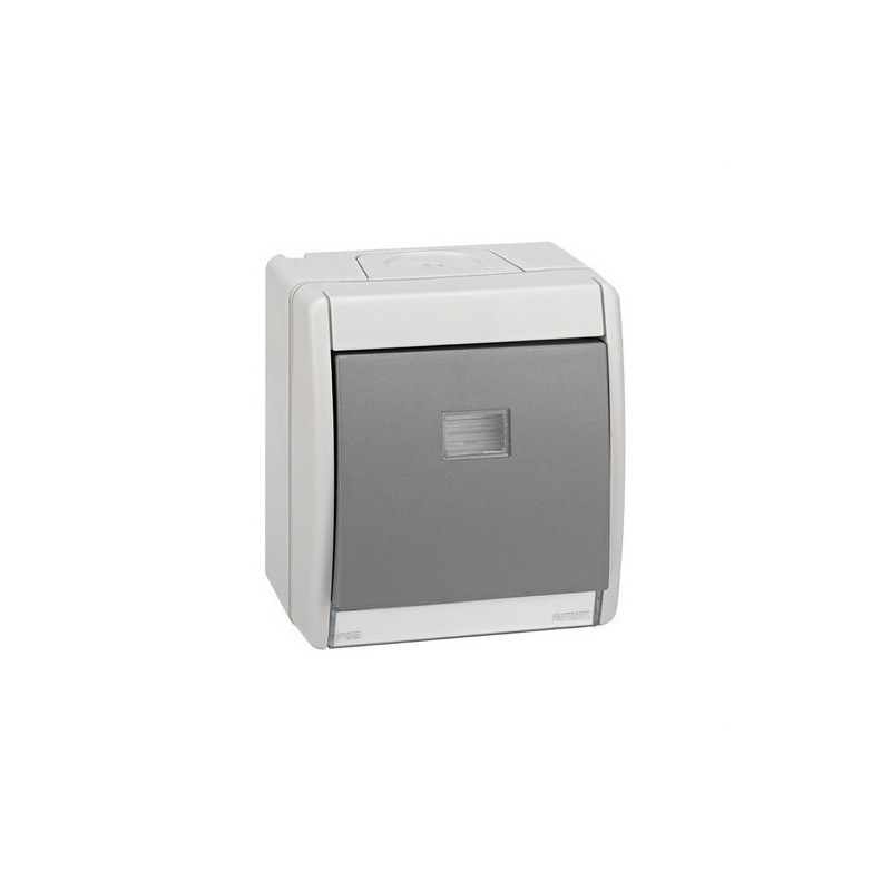 Conmutador SIMON AQUA IP55 gris 4490201-035 SIM4490201-035