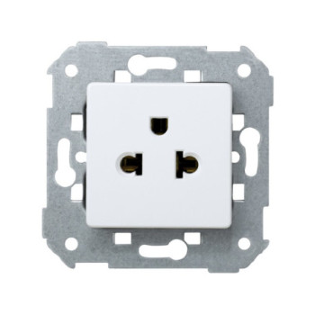 Enchufe SIMON europea/americana, blanco nieve SIMON. 27439-35 SIM27439-35