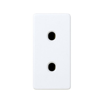 Base enchufe SIMON 27 bipolar estrecho, blanco nieve SIMON SIM27431-64