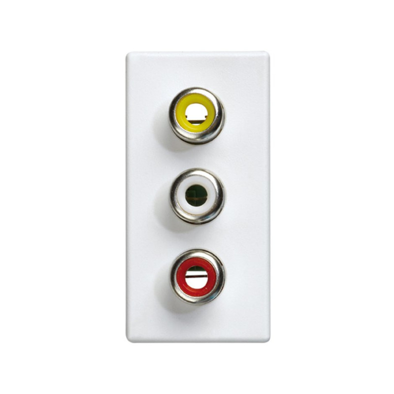 Conector SIMON 27 audio y video estrecho blanco SIMON SIM2701093-030