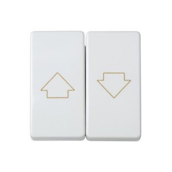 Grupo SIMON de 2 pulsadores para persiana blanco nieve SIMON SIM27332-35