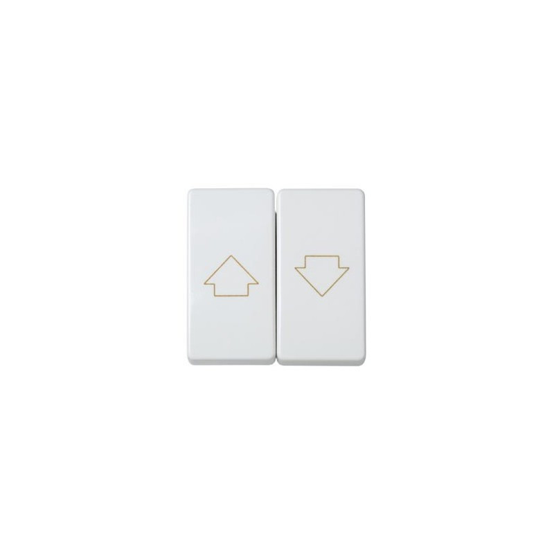 Grupo SIMON de 2 pulsadores para persiana blanco nieve SIMON SIM27332-35