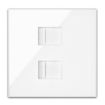 Kit frontal SIMON 100 de 2 tomas RJ45 SIMON SIM10020111-130
