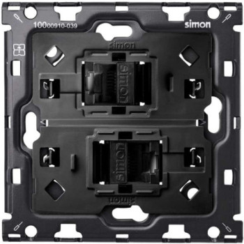 Kit back SIMON 100 de 2 tomas RJ45 SIMON SIM10010111-039