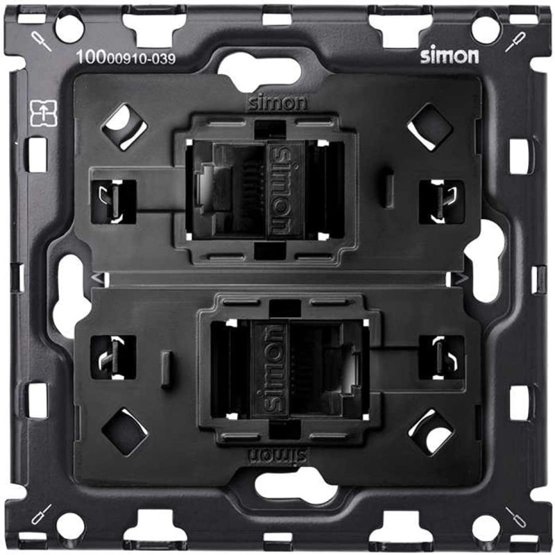 Kit back SIMON 100 de 2 tomas RJ45 SIMON SIM10010111-039