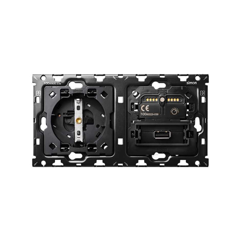 Kit back  1 base + 1 interruptor regulable + 1 cargador USB SIMON 100 SIM10010209-039