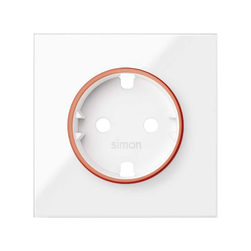 Tapa para base de enchufe aro rojo SIMON 100 SIM10000037-130