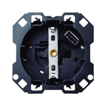 Base de enchufe con cargador USB SIMON 100 SIM10001432-039