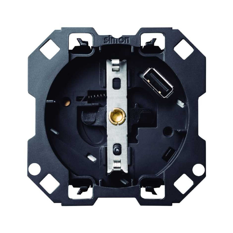 Base de enchufe con cargador USB SIMON 100 SIM10001432-039