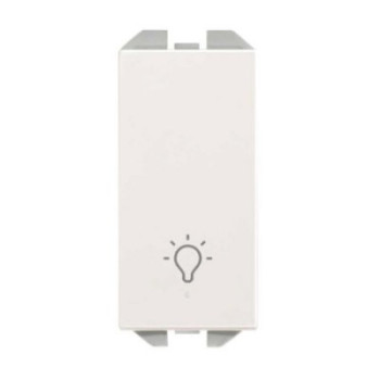 Pulsador con grabado luz modulo estrecho SIMON SIM20001151-090