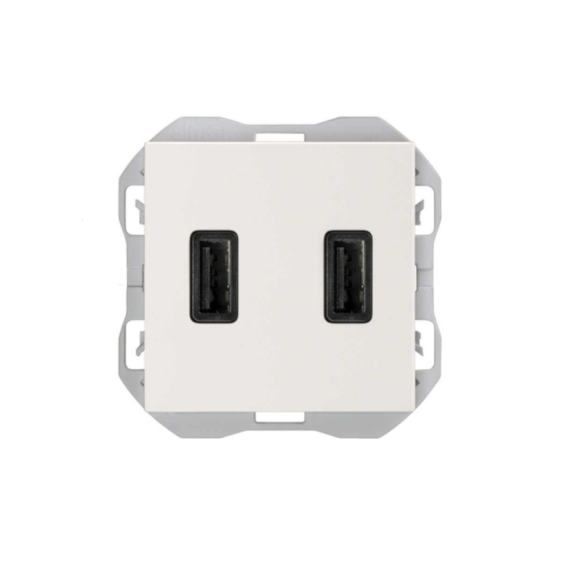 Cargador USB doble A+A 2,1A SIMON SIM20000096-091