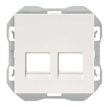 Tapa RJ45 doble sin conector SIMON SIM20000088-090