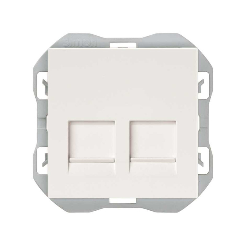 Tapa RJ45 doble con conector SIMON SIM20000188-090