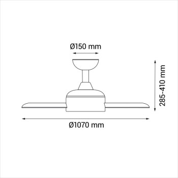 Ventilador de techo SULION NATI M madera 2180724