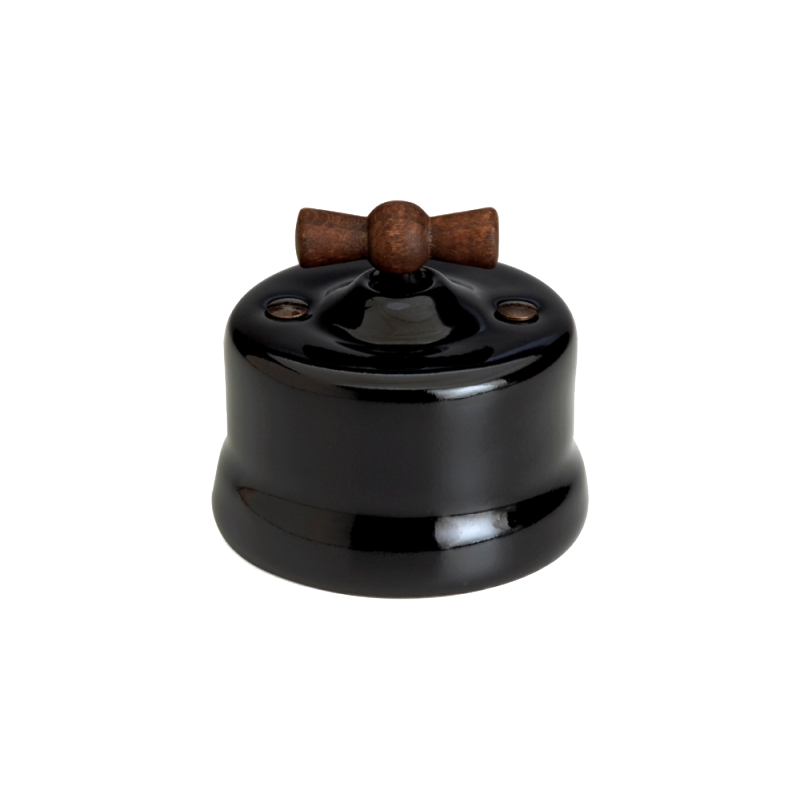 INT. PERSIANAS, PORCELANA NEGRA, MANETA MADERA ENVEJECIDA