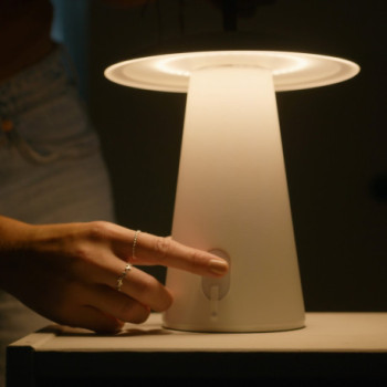 Lampara de mesa táctil MUSH LED 2W blanco