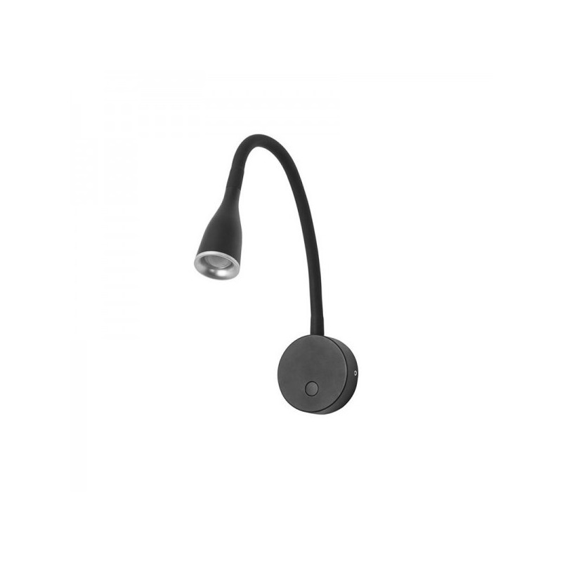 Aplique de pared LED Crobat 3000K 4,3W negro