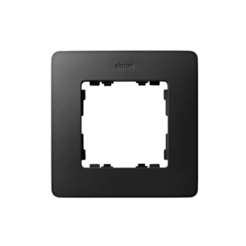 Marco de 1 a 4  elementos grafito base blanco SIMON 82 Detail Air SIM8200610-038