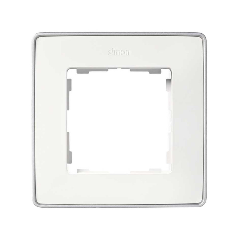 Marco de 1 a 4 elementos blanco base aluminio SIMON 82 Detail Metal SIM8201610-243