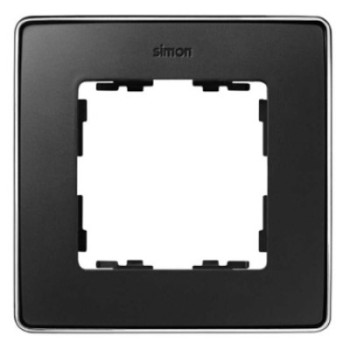 Marco de 1 a 4 elementos grafito base cromo SIMON 82 Detail Metal SIM8201610-241