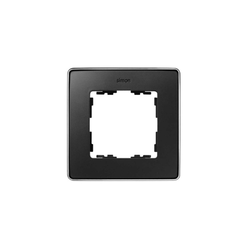 Marco de 1 a 4 elementos grafito base cromo SIMON 82 Detail Metal SIM8201610-241