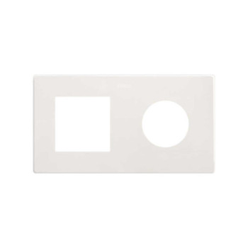 Marco minimo SIMON 270 de 2 a 4 elementos enchufe + modulos blanco SIM27190620-090