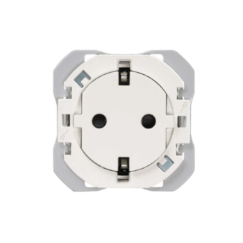 Base de enchufe SIMON 270 Clean schuko blanco o negro mate SIM20000434-090