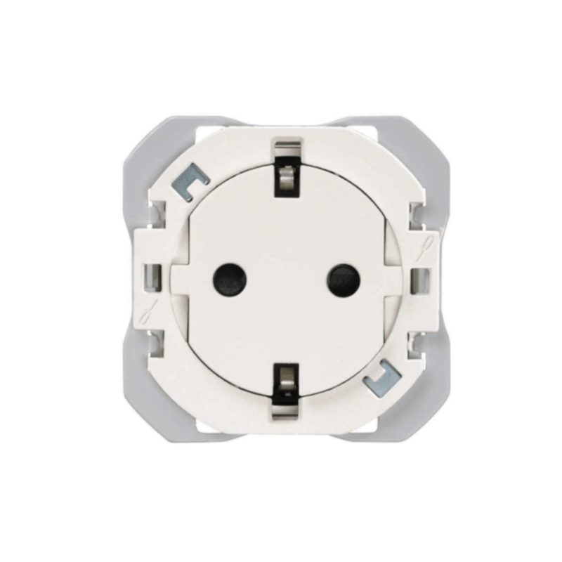 Base de enchufe SIMON 270 Clean schuko blanco o negro mate SIM20000434-090