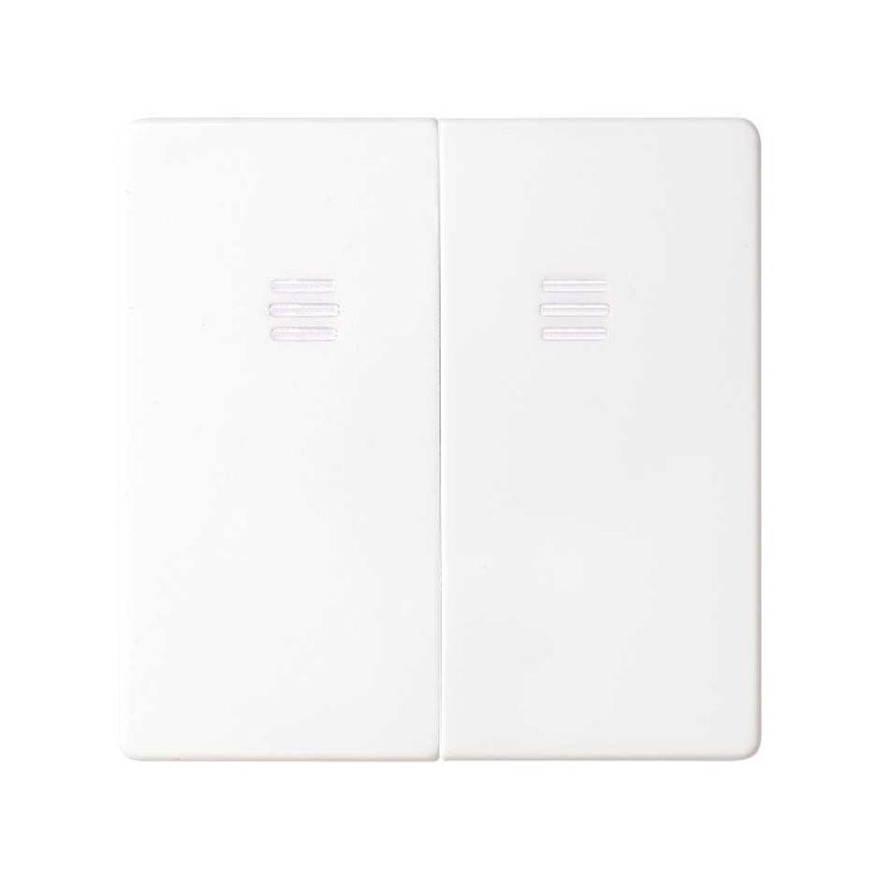 Tecla doble SIMON 82 para mecanismo con luminoso azul SIM8202025-030