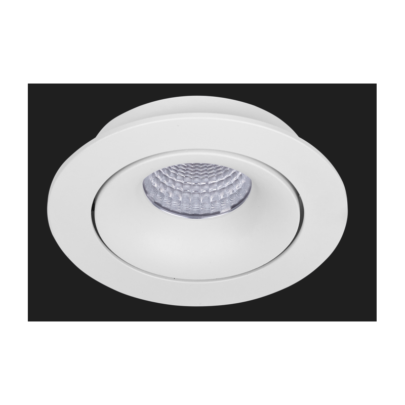 Aro redondo basculante IP20 GU10 aluminio blanco LHOLHAR2010B