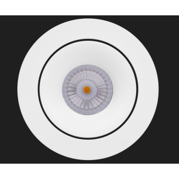 Aro redondo basculante IP20 GU10 aluminio blanco LHOLHAR2010B