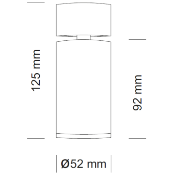 Foco mini superficie GU10 LHOLHGU15BS